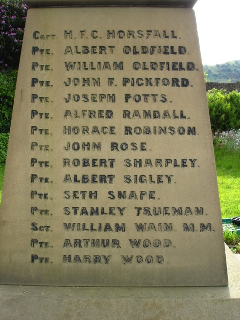 Great War Memorial East Face