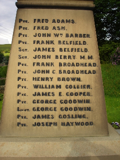 Great War Memorial South Face
