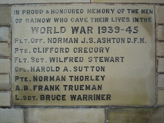 World War Memorial West Face